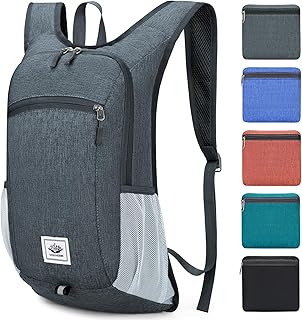 Esup 15L Lightweight Hiking Backpack Foldable Small Travel Backpack Packable Camping Backpack for Women Men (Dark Gray) product image