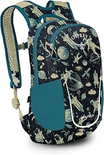Osprey Daylite Jr. Kids' Commuter Backpack, Space Travel Print/Antique Blue product image