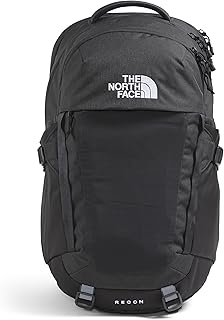 The North Face Recon Everyday Laptop Backpack - Daypack, Water Repellent, Laptop Sleeve, 2 Water Bottle Pockets, Asphalt Grey Light Heather/TNF Black-NPF, One Size product image