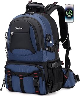 Nerlion 40L Hiking Backpack Travel Backpack for Men Women Camping Waterproof Outdoor Hiking Daypack Lightweight Backpack (Blue) product image