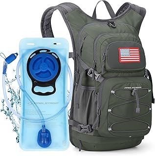 Maelstrom Hydration Hiking Backpack with 2L/3L Water Bladder, High Flow Bite Valve Water Backpack Men Women Lightweight Insulation for Hiking, Cycling, Running, Climbing, Camping product image