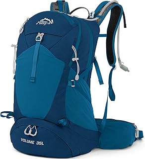 IX INOXTO Hiking Backpack, 26L/40L Waterproof Hiking Daypack with 3L Water Bladder and Rain Cover, Lightweight Travel Camping Backpack for Men Women (Blue) product image