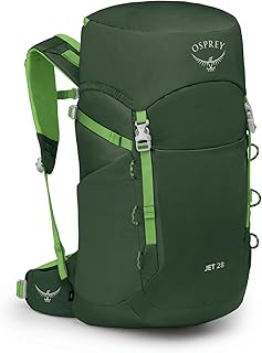 Osprey Jet 28L Kid's Hiking Backpack, Green Canopy product image