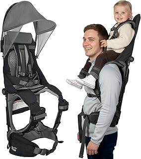 WIPHA Hiking Backpack Carrier, Lightweight Toddler Shoulder Carrier with Sun Shade, Saddle Toddler Backpack for Kids 6 Months to 2 Years Old product image