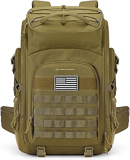 Maelstrom Tactical Backpack for Men, Water Resistant 40L Military Backpack, for Hiking, Camping, Gym with Molle System (Khaki) product image