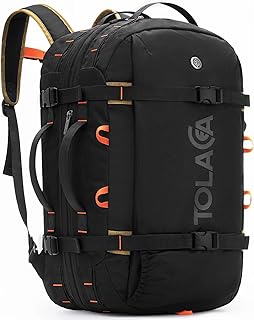 Tolaccea Travel Backpack for Men Women, 40L-50L Carry On Backpack with Wet Dry Compartment, TSA Approved Laptop Daypack Fits 15.6", Convertible Expandable Large Rucksack Duffel Bag for Work Travel product image