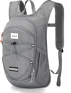 HALOVIE 15L Foldable Hiking Backpack Phone Pocket Lightweight Travel Daypack Shoulder with Chest Strap Small Packable Pack for Walking Women Men (Lightgray) product image