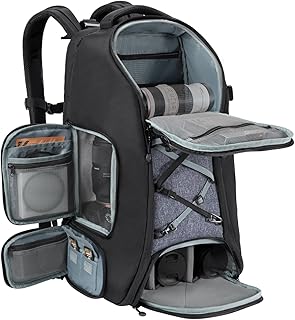 K&F CONCEPT Camera Backpack,Camera Bags for Photographers 30L Large Capacity with Raincover and 16 Inch Laptop Compartment Compatible for Canon/Nikon/Sony/DJI Mavic Drone Travel product image