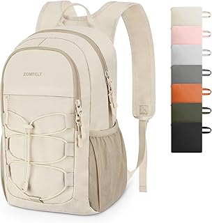 ZOMFELT Hiking Backpack for Women Men, 15L Lightweight Packable Backpack for Trip, Water Resistant Small Travel Backpacks, Foldable daypack for Hiking, Walking, Cycling, Camping, Beige product image