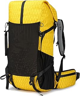 Hiking Backpack,30L +10L Extra Large Capacity Hiking Bag,Internal Frame Camping Backpack,Upgraded X-PAC Lightweight Sport Daypack Travel Backpacks Fit For Mountain Climbing Camping (Yellow) product image