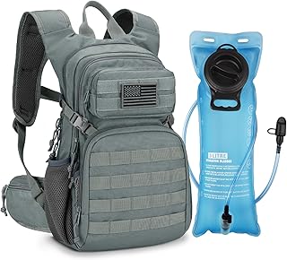 CVLIFE Hydration Backpack with 3L TPU Tactical Water Bladder, 22L Hiking Backpack for Men Women, Heavy Duty Molle Water Backpack with Multiple Compartments for Cycling Running Hunting Camping product image