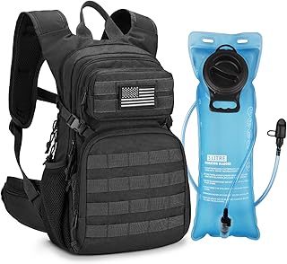 CVLIFE Hydration Backpack with 3L TPU Tactical Water Bladder, 22L Hiking Backpack for Men Women, Heavy Duty Molle Water Backpack with Multiple Compartments for Cycling Running Hunting Camping product image
