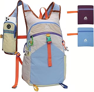 Small Hiking Backpack Travel Daypack 15L Colorful Lightweight Packable Foldable Casual Backpack for Women Men product image