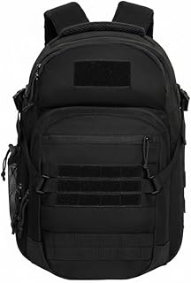 Tactical Hiking Backpack with 180° Open Design, Molle Webbing, Padded Laptop Compartment, Lightweight for Outdoor Adventures (black) product image