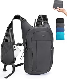 ECOHUB 15L Lightweight Packable Hiking Backpack for Travel, Small Daypack with Chest Strap & Phone Pocket, Water Resistant Foldable Backpack for Men Women product image