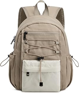G4Free 10L Small Backpack for Women Men Lightweight Mini Travel Backpacks Hiking Casual Daypack, Beige & Khaki product image