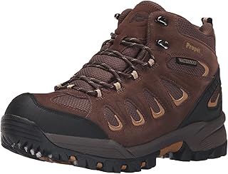 Propet Mens Ridge Walker Cap Toe Hiking Casual Boots Ankle - Black, Grey product image