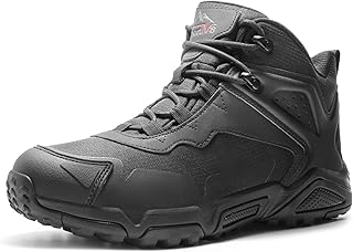 NORTIV 8 Men's Waterproof Hiking Boots, Lightweight Tactical Boots for Men, Mid Ankle Men's Hiking Boots for Trekking Trails, Outdoor Adventures Hiking product image
