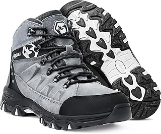 Foxelli Men’s Hiking Boots – Waterproof Breathable & Lightweight Suede Leather Hiking Boots for Men product image
