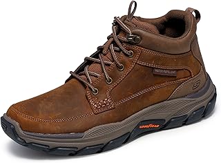 Skechers Men's USA Respected - Boswell Mid Top Leather Moc Toe Lace Up product image