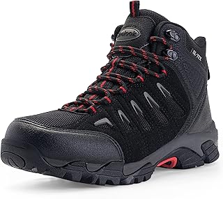 SHULOOK Men's Waterproof Hiking Boots Non-Slip Lightweight Mid Top Ankle Boot Breathable Hiker Trekking Shoes product image