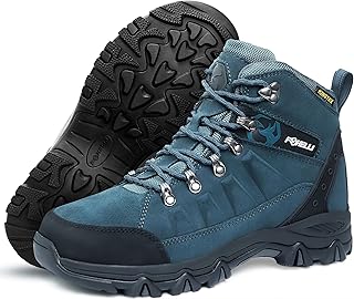 Foxelli Women’s Hiking Boots – Waterproof Lightweight Suede Leather Hiking Boots for Women with All-Day Comfort, Grip & Support for Trails, Travel & Outdoors product image
