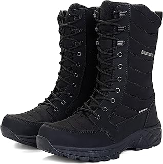 Women's Waterproof Winter Snow Boots Warm Comfortable with Side Zipper - 2025 Fashion Lightweight Hiking boots for Cold Weather Insulated Mid Calf Military Booties product image