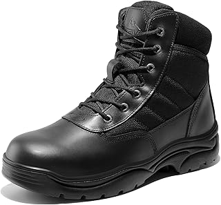 NORTIV 8 Men's Waterproof Tactical Work Boots Leather Outdoor Hiking Military 6 Inches Motorcycle Combat Boots product image