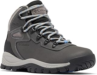 Columbia Womens Newton Ridge Lightweight Waterproof Hiking Boot, Quarry/Cool Wave, 10.5 product image