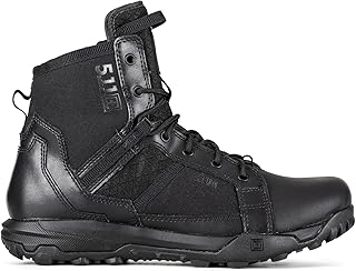 5.11 Tactical Men's Work Boots, 6-Inch, Side Zipper, All Terrain Boot, Black, Style 12439ABR product image