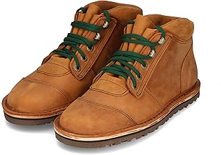 JIM GREEN Men's Barefoot African Ranger Boots Lace-Up Water Resistant Full Grain Leather Work or Hiking Boot product image