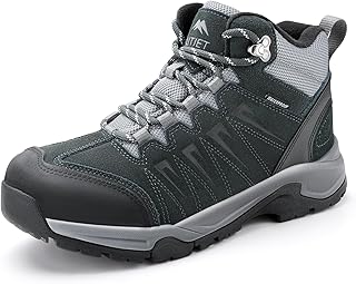 Men's Waterproof Hiking Boots Lightweight Comfortable Leather Mid Ankle Outdoor Trekking Boot product image
