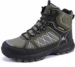 Queday Waterproof Hiking Boots Mens Lightweight Walking Shoes Daily Hike Trekking Trail Outdoor Camping Climbing product image
