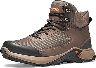 NINGO Men's Hiking Boots, Waterproof All-Terrain Hiking Shoes, Breathable Lightweight Outdoor Ankle Boots for Trekking, Backpacking, Walking, Mountaineering product image