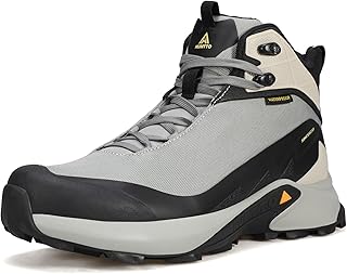 HUMTTO Men's Waterproof Hiking Boots Lightweight Mid Ankle Trekking Shoes Anti Slip Outdoor Trail Boots for Backpacking Camping product image