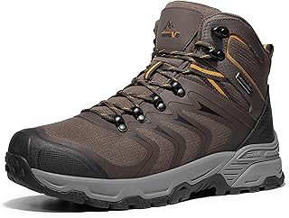 NORTIV 8 Men's Waterproof PRO Hiking Boots Outdoor Lightweight Non-Slip Arch Support Trekking Camping Ankle Boots Armadillo Update product image