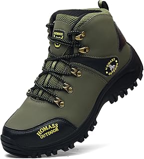 Men's work boots Waterproof Hiking Boots,thermal Leather Ankle Snow Boots for Outdoor Climbing, Trekking, Backpacking, and Trekking product image