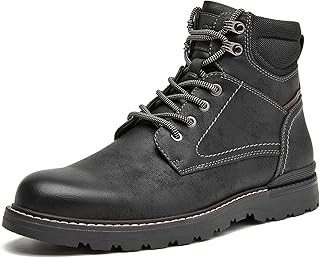 Men's Boots Casual Motorcycle Boots, Zipper Combat Boots, Ankle Dress Boots, Oxford Classic Chukka Boot for Men product image