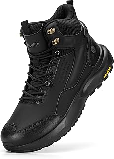 FitVille Wide Mens Boots, Orthopedic Men's Hiking Boots Extra Wide Shock-Absorbing Outdoor Trekking Backpack Shoes for Men, Arch Support for Plantar Fasciitis, Flat Foot, Bunion product image