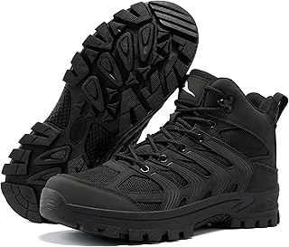 Aomigoct Mens Casual Hiking Boots: Lightweight & Breathable Mesh for Day Hiking & Backpacking - Comfort & All-Terrain Grip for Confidence on Rocky Uneven Trails - Ages 25-50 product image
