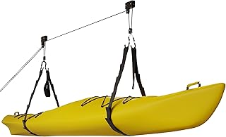 Kayak Storage Hoist - Overhead Pulley System with 125lb Capacity for Canoes, Bikes, Ladders, and More - for up to 12-Foot Ceilings by Rad Sportz product image