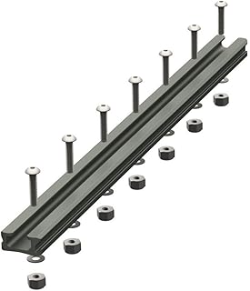 YakAttack GT90 GearTrac – 16" Aluminum Kayak Mount Track | 0.9" Wide Surface-Mount Gear Rail | Includes Stainless Hardware | Medium-Duty Rigging Track | Made in USA product image