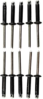 YakAttack Tri-Fold Rivet Kit, 10 Pack | 3/16” Aluminum Rivets with .157–.472 Grip Range | Durable Black Finish for Kayak & Marine Accessory Installation | Made in USA product image