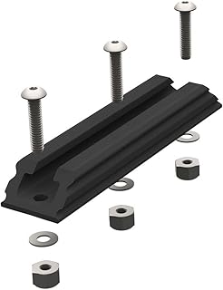 YakAttack GTSL90 GearTrac – 4" Black | 0.9" Wide Kayak Track Mount Rail for Accessories | Polymer Surface Mount with Stainless Hardware | Yak Attack Made in USA product image