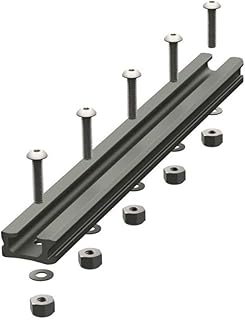 YakAttack GT90 GearTrac – 8" Aluminum Kayak Mount Track | 0.9" Wide Medium-Duty Surface Mount | Includes Stainless Hardware | Made in USA for Harsh Marine Use | Yak Attack Gear Rail product image