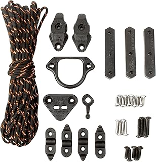 YakAttack LeverLoc Anchor Trolley HD – Heavy Duty Kayak Anchor Trolley Kit | with Stealth Pulleys, Backing Plates, PadHooks & 35’ Reflective 550 Paracord | Made in USA product image