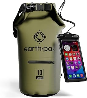 Earth Pak Waterproof Dry Bag with Zippered Pocket - Waterproof Dry Bag Backpack Keeps Gear Dry product image