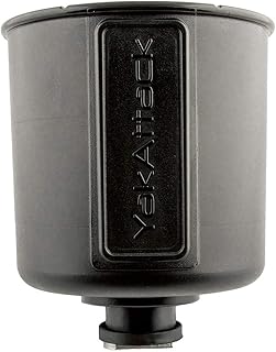 YakAttack Black MultiMount Cup Holder | Track Mount Drink Holder for Kayaks & Boats | Compatible with GearTrac & MightyMount | Secure & Versatile | Made in The USA product image