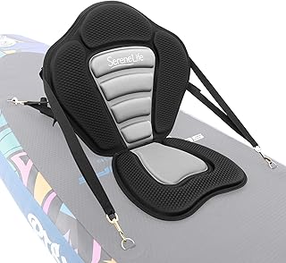 Detachable Universal Paddle-Board Seat - Adjustable Paddle Board Seat, Form-Fitting Design for All Body Sizes, Large & Small, Compatible for Kayaks, Rowboats, Fishing Boats - SereneLife SLSUPST15 product image