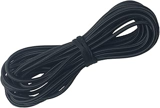 1/4" x 25' Elastic Bungee Cord Kayak Stretch String Rope Black Shock Cords product image